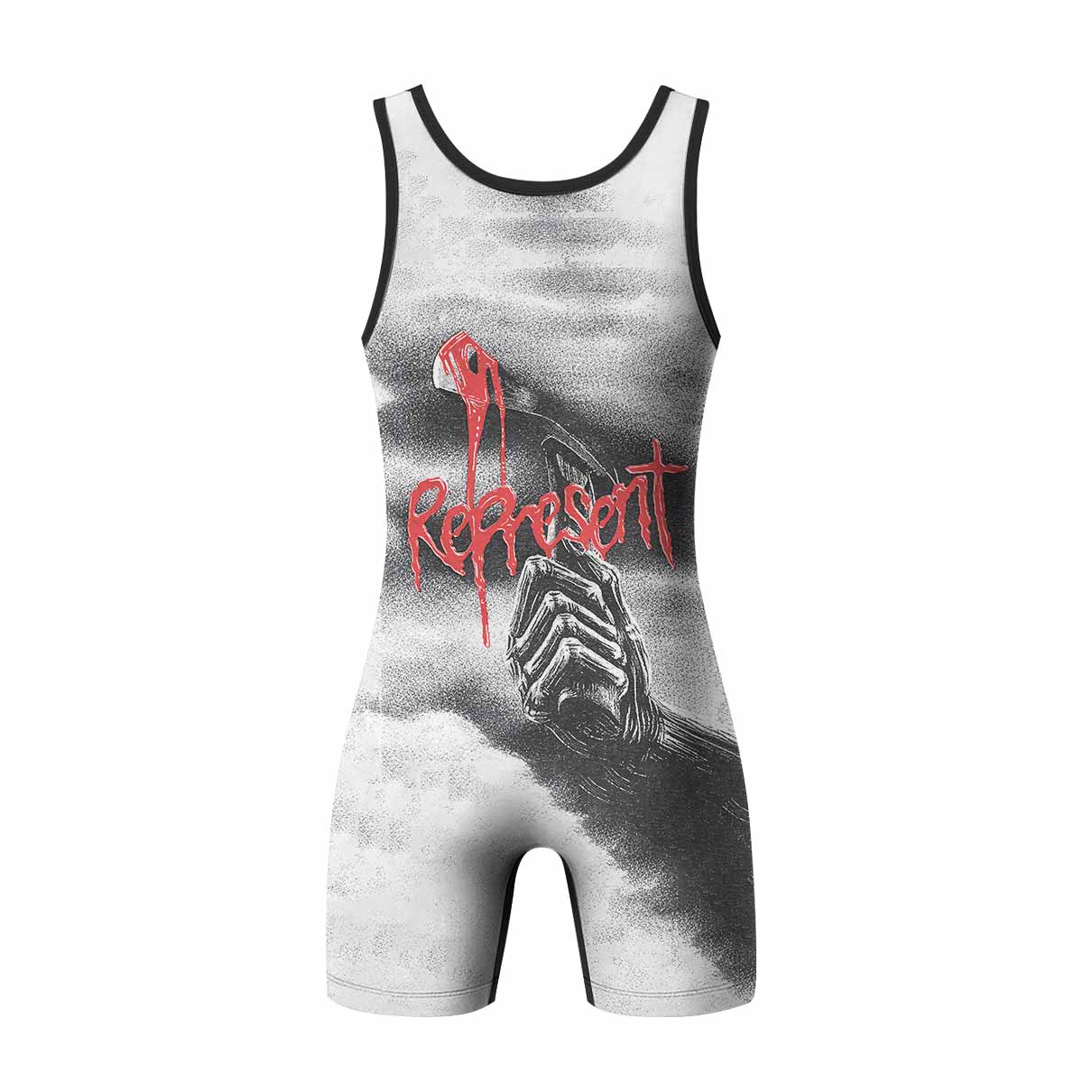 Iron Maiden Killers Wrestling Singlet - back view mockup
