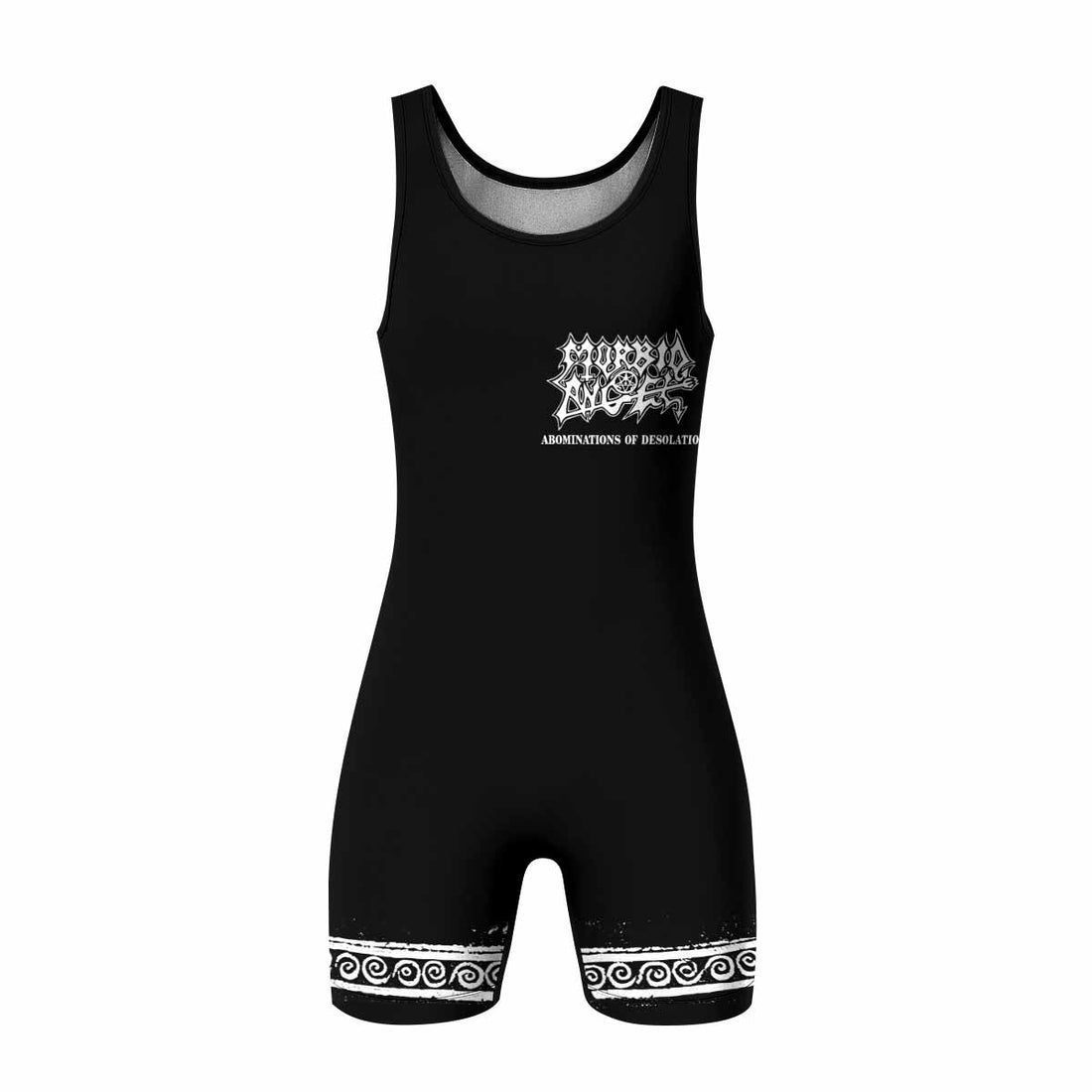 Morbid Angel Abominations of Desolation Wrestling Singlet - front and back view