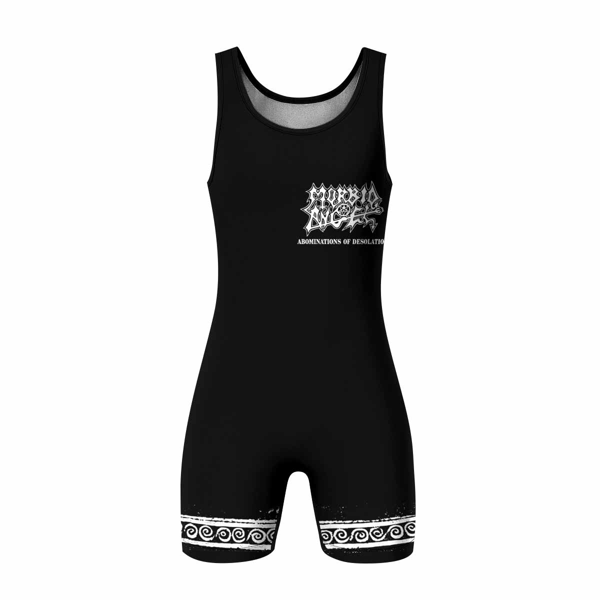 Morbid Angel Abominations of Desolation Wrestling Singlet - front view mockup
