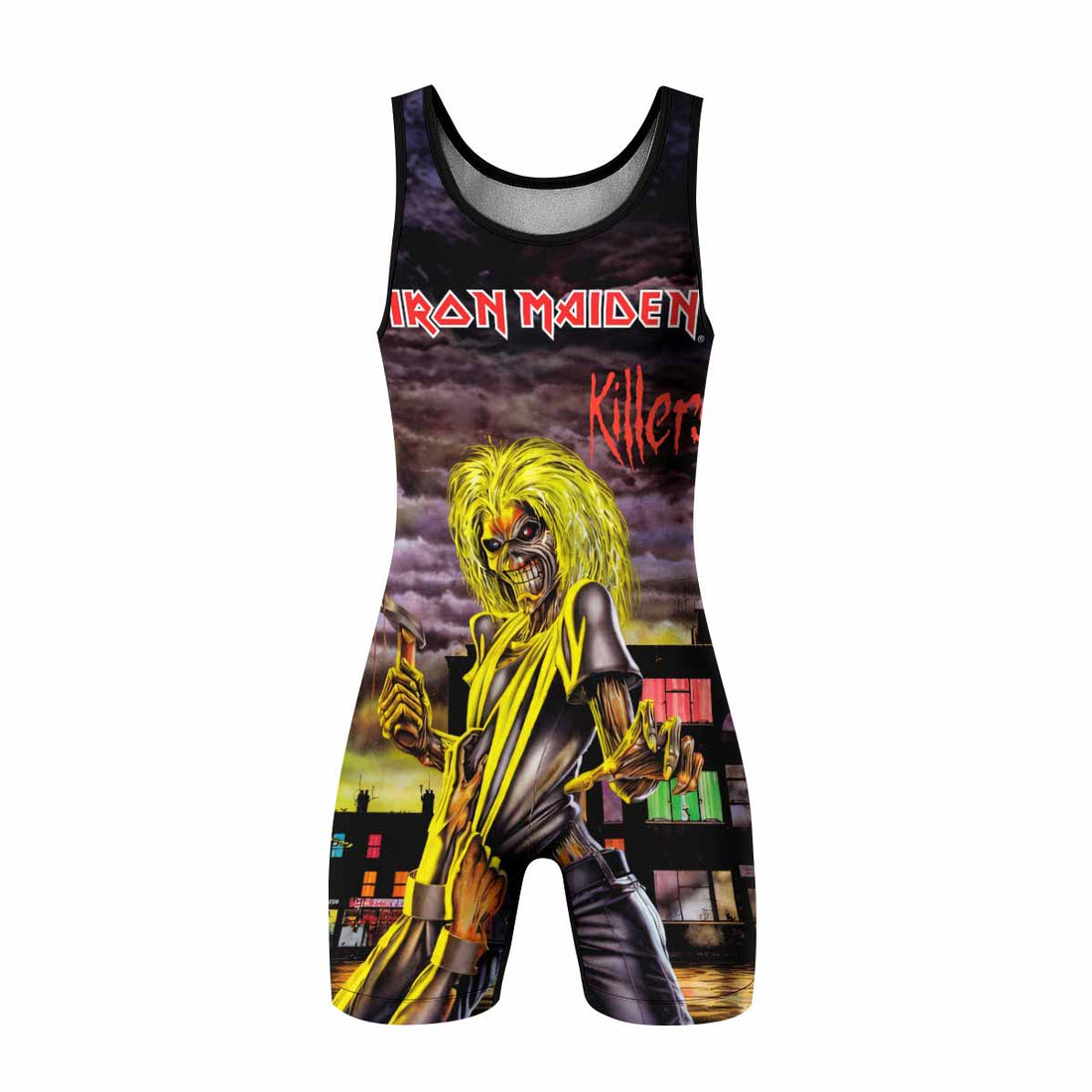 Killers Iron Maiden Wrestling Singlet - front and back view