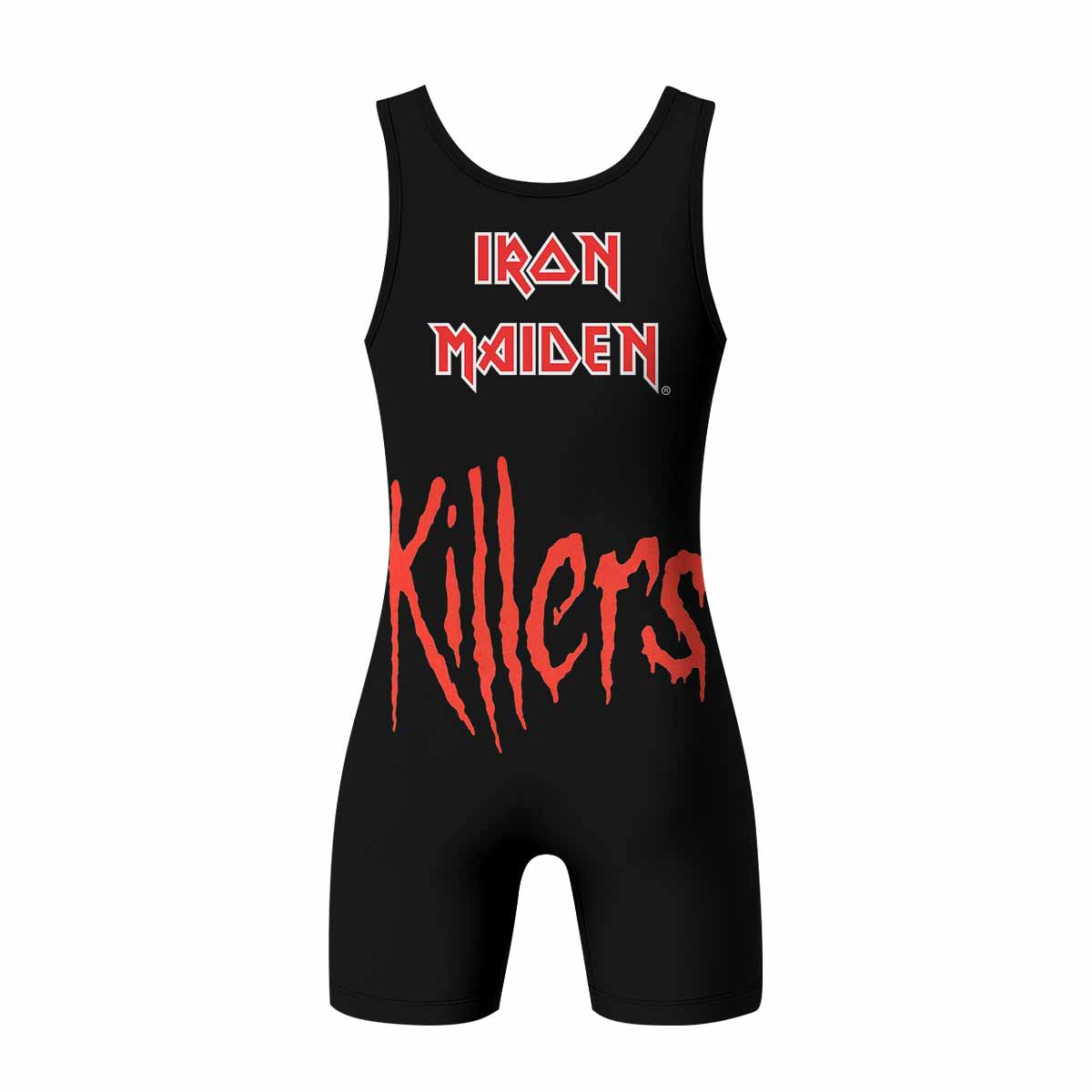 Killers Iron Maiden Wrestling Singlet - back view mockup