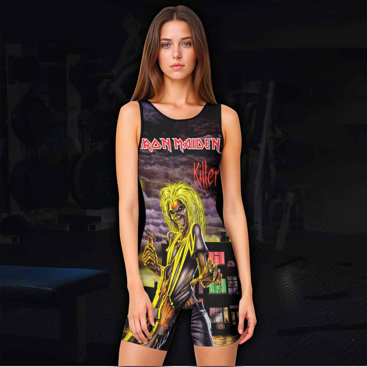 Killers Iron Maiden Wrestling Singlet - women's lifestyle view