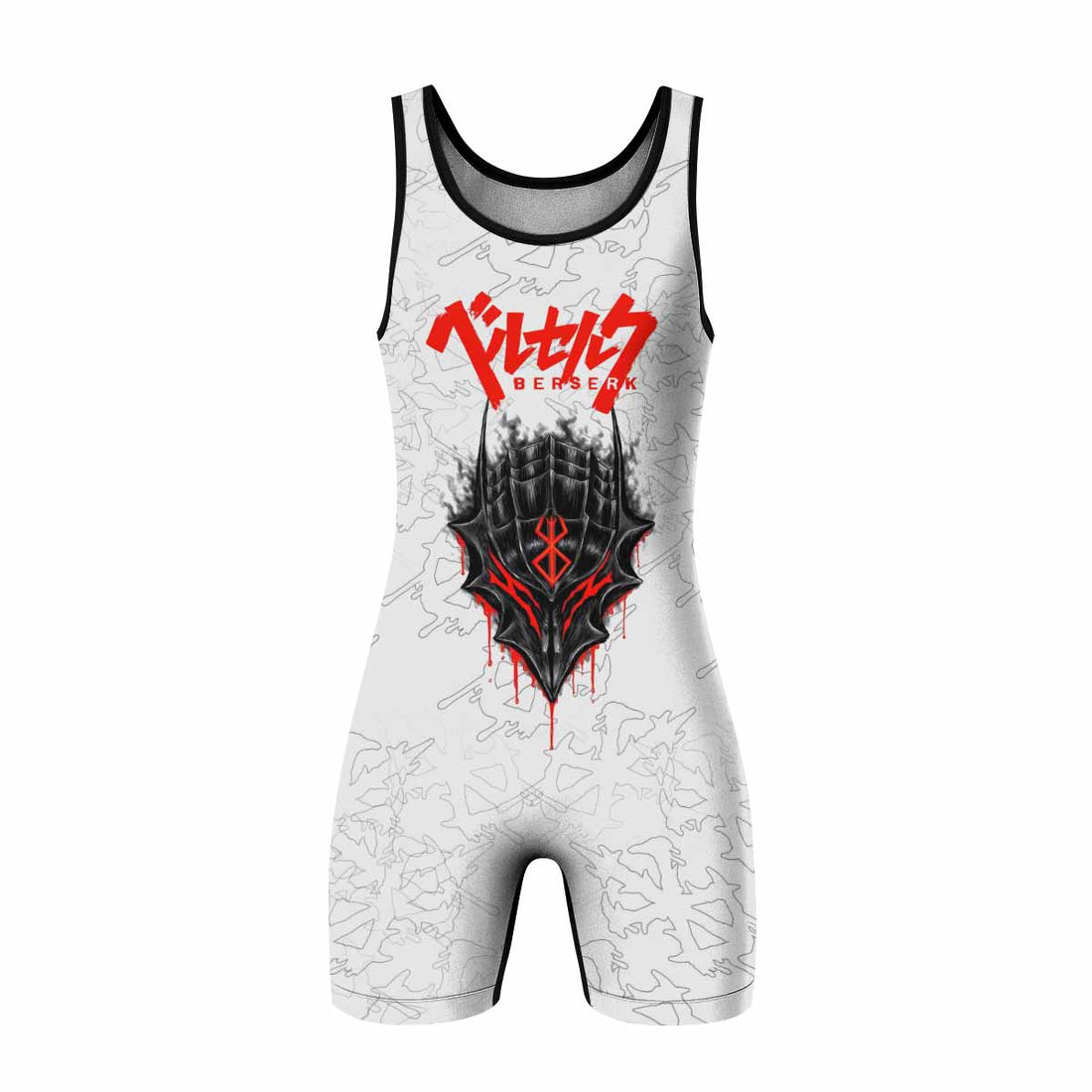 Berserk Berserker Armor Wrestling Singlet - front and back view