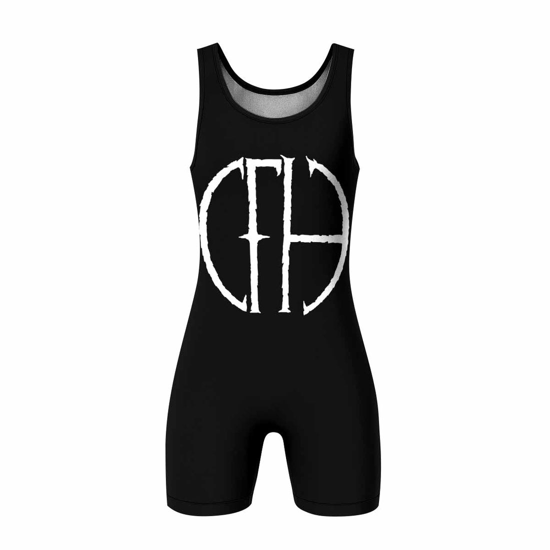 Pantera Cowboys From Hell Logo Wrestling Singlet - front and back view