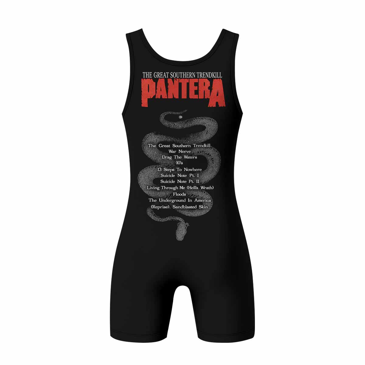 Pantera The Great Southern Trendkill Wrestling Singlet - back view mockup