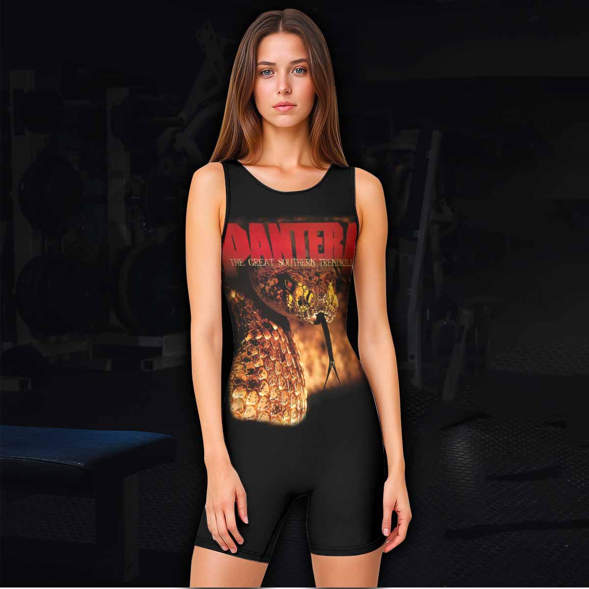 Pantera The Great Southern Trendkill Wrestling Singlet - women's lifestyle view