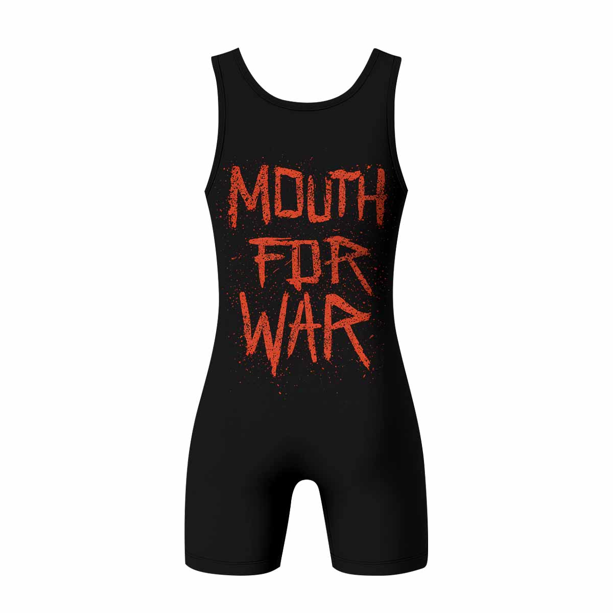 Pantera Mouth for War Wrestling Singlet - back view mockup