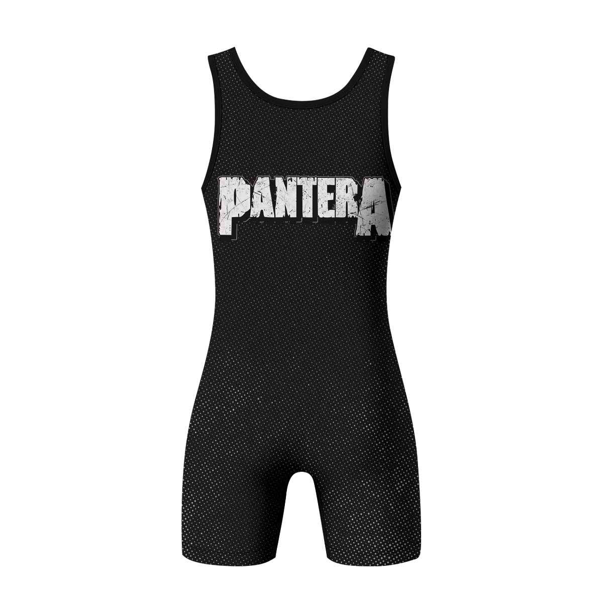 Pantera Walk Skull Wrestling Singlet - back view mockup