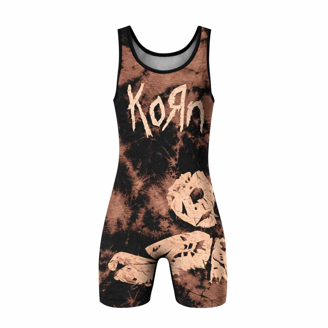 Korn Are You Ready Wrestling Singlet - front and back view
