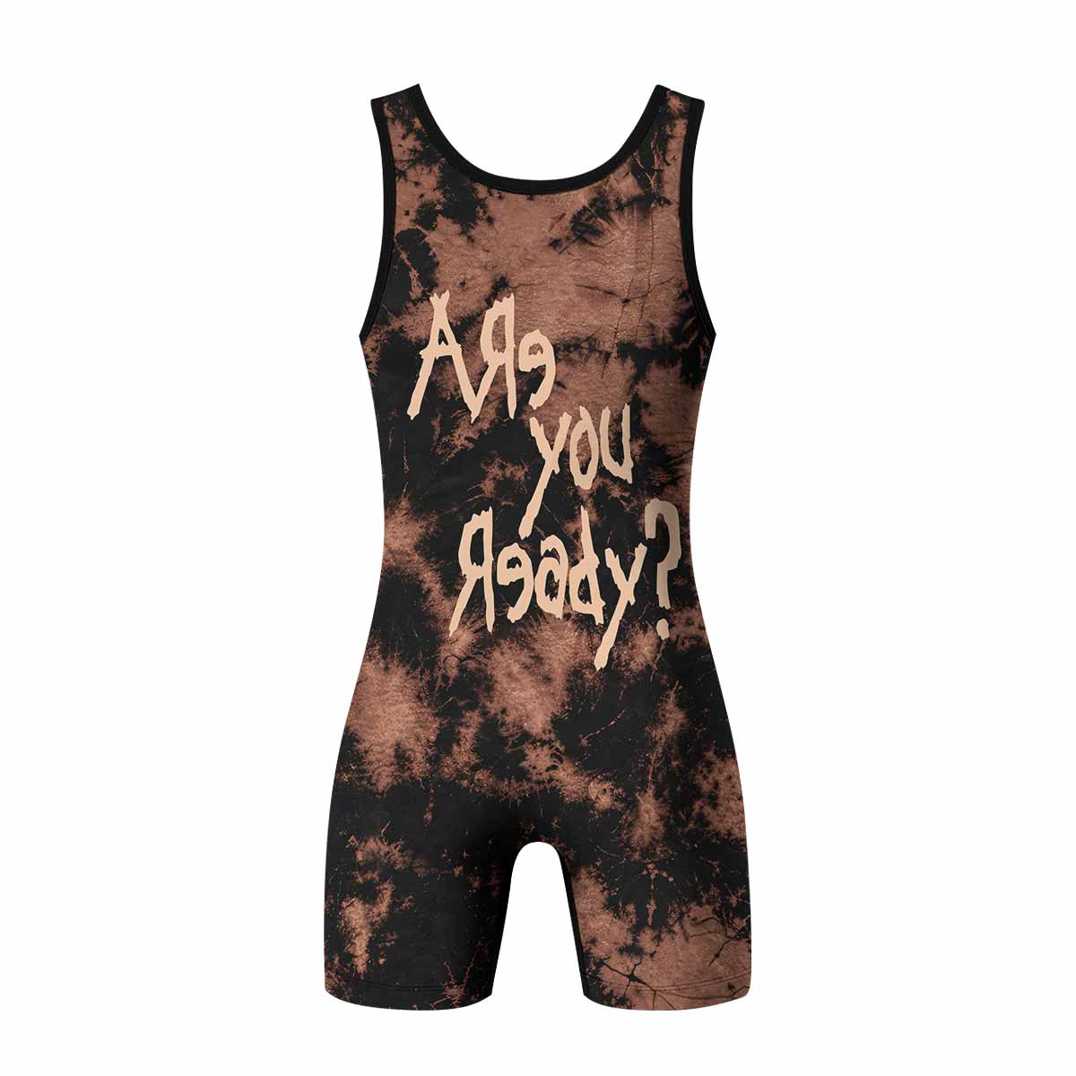 Korn Are You Ready Wrestling Singlet - back view mockup