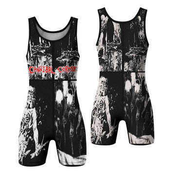 Cannibal Corpse Horror Wrestling Singlet - front and back view