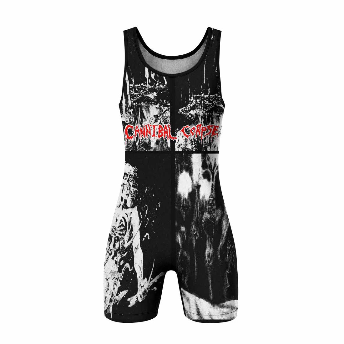 Cannibal Corpse Horror Wrestling Singlet - front and back view