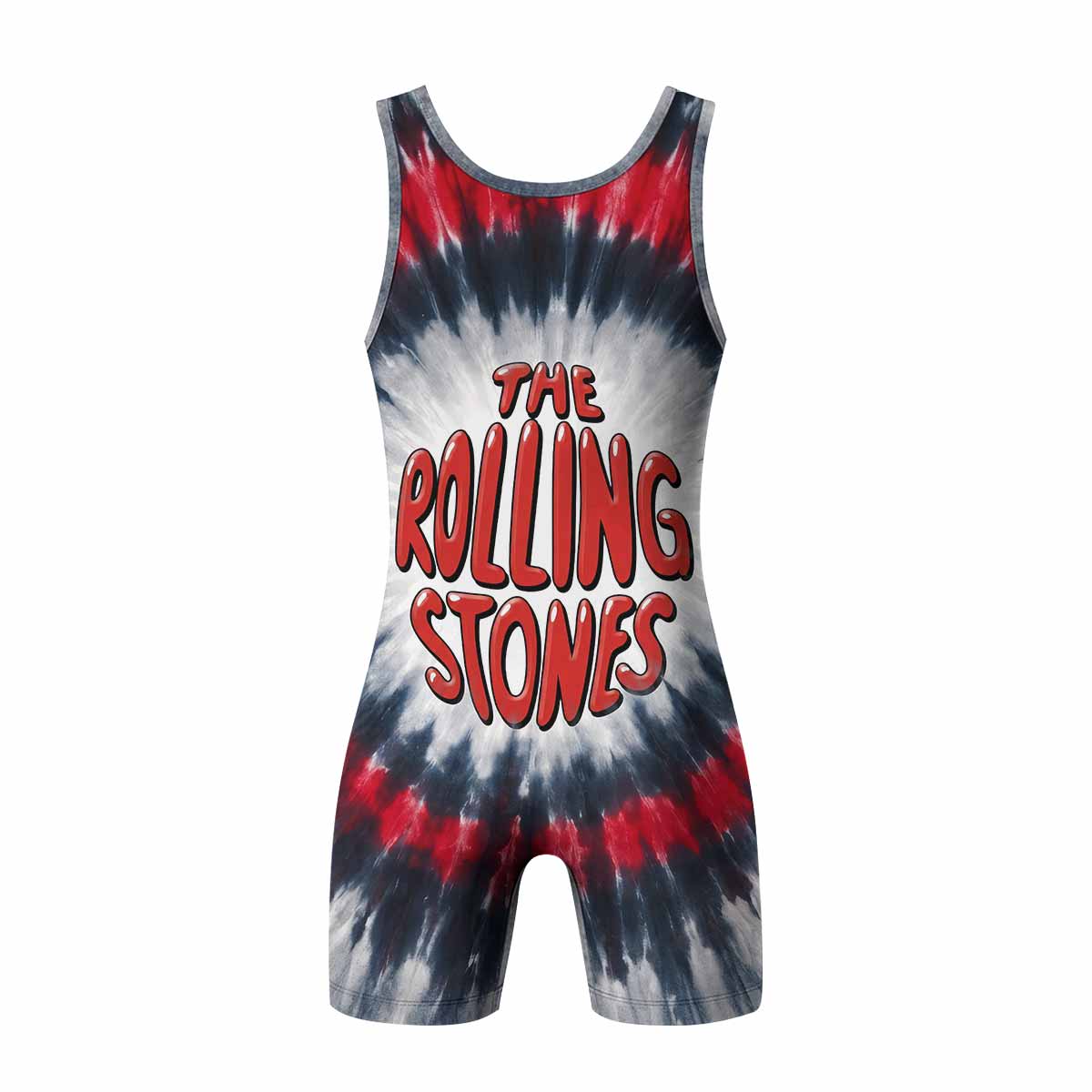 The Rolling Stones Wrestling Singlet - back view mockup