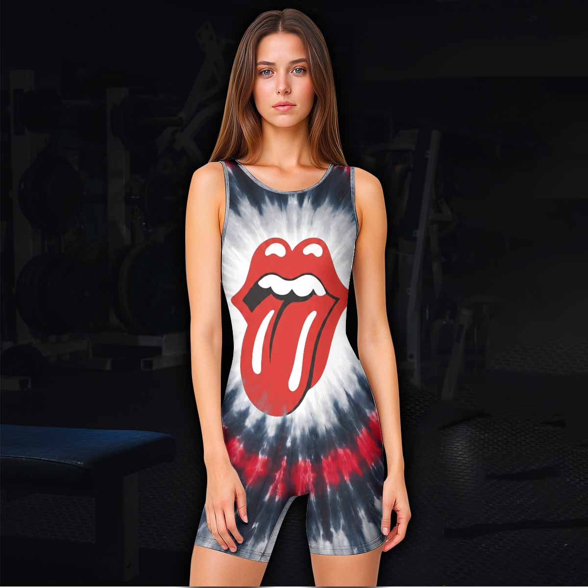 The Rolling Stones Wrestling Singlet - women's lifestyle view