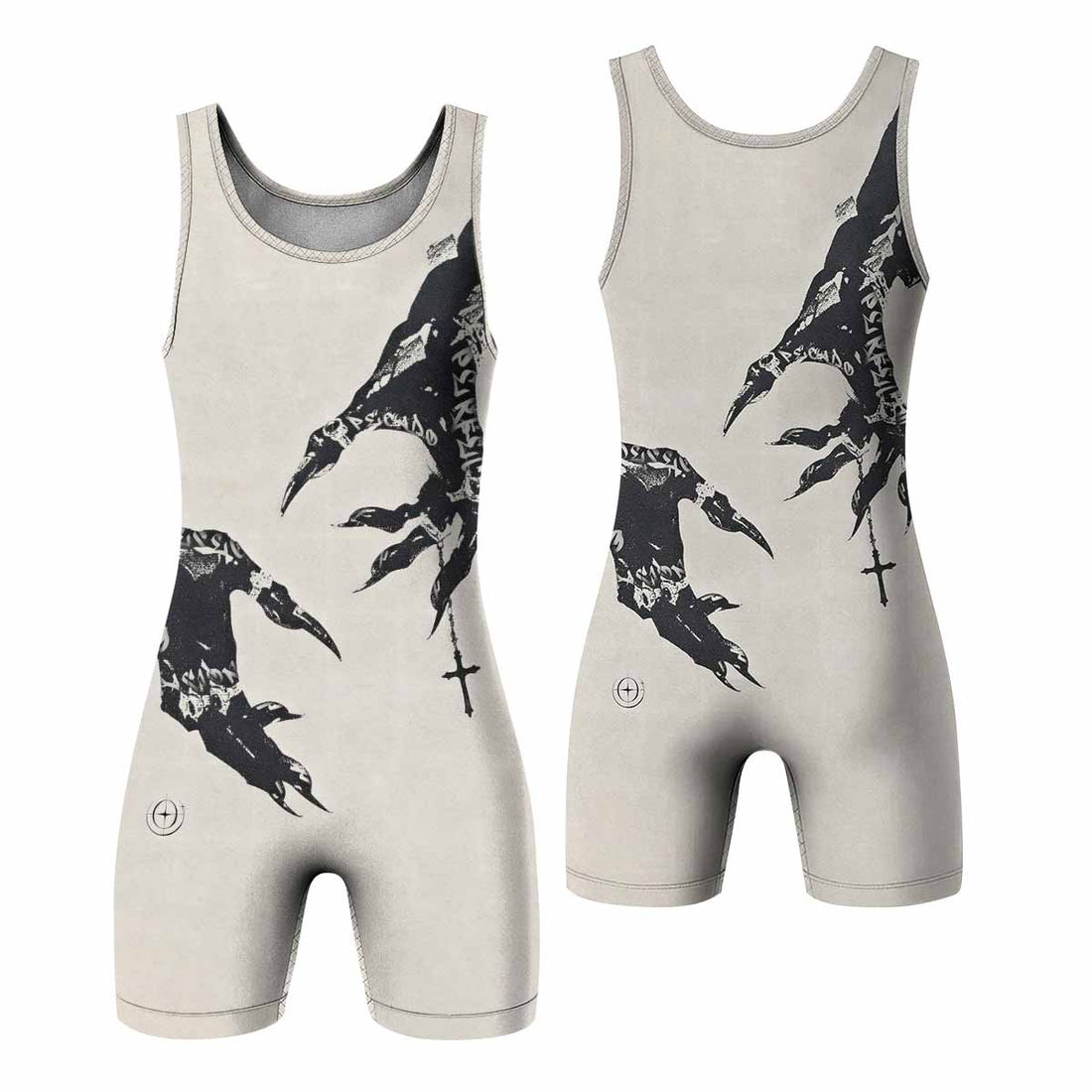 Monster Claw with Cross Wrestling Singlet - front and back view
