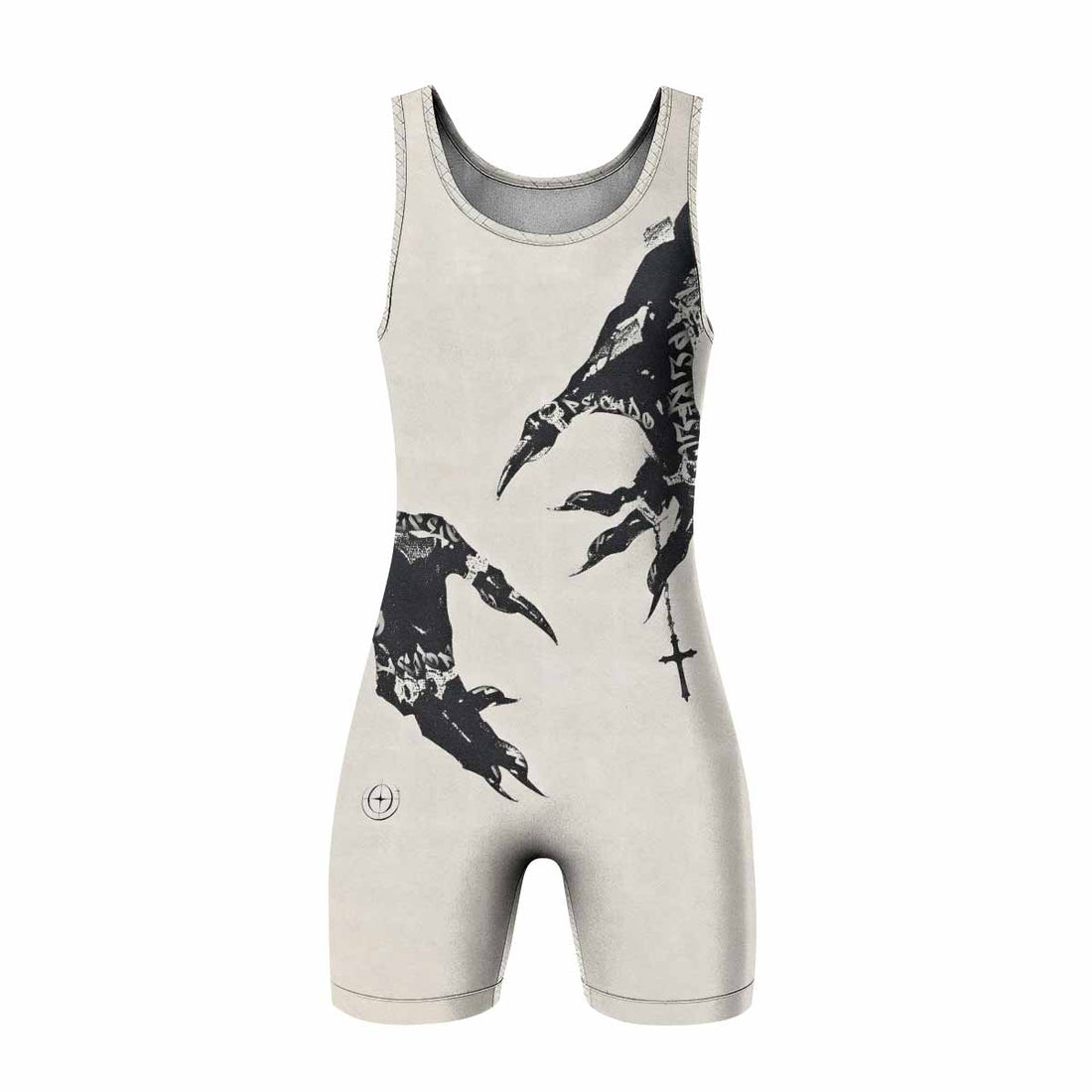 Monster Claw with Cross Wrestling Singlet - front and back view