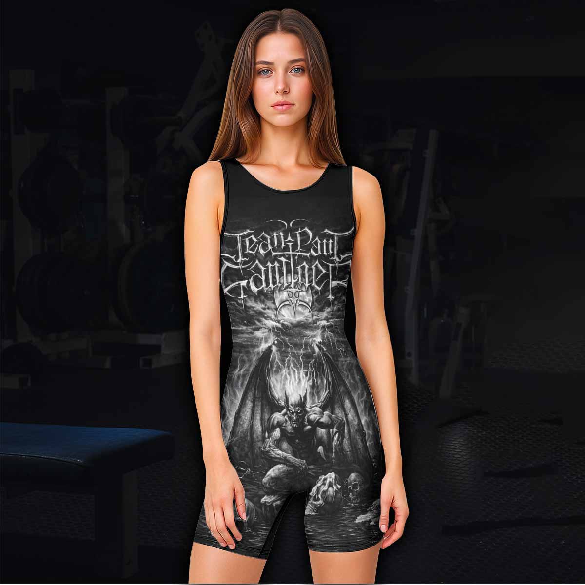 Jean Paul Gaultier Satan Wrestling Singlet - women's lifestyle view