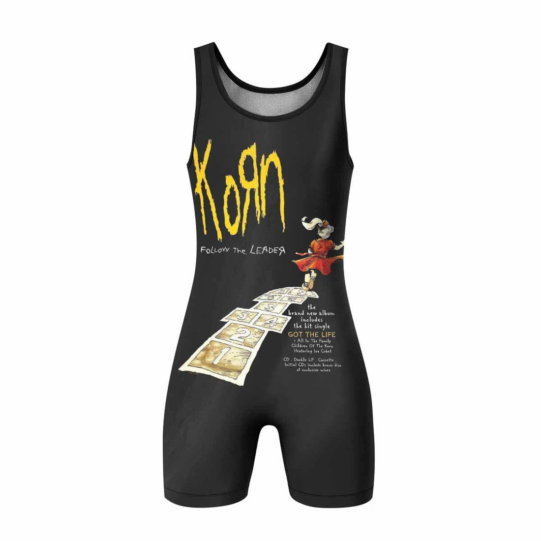 Korn Follow the Leader Wrestling Singlet - front and back view