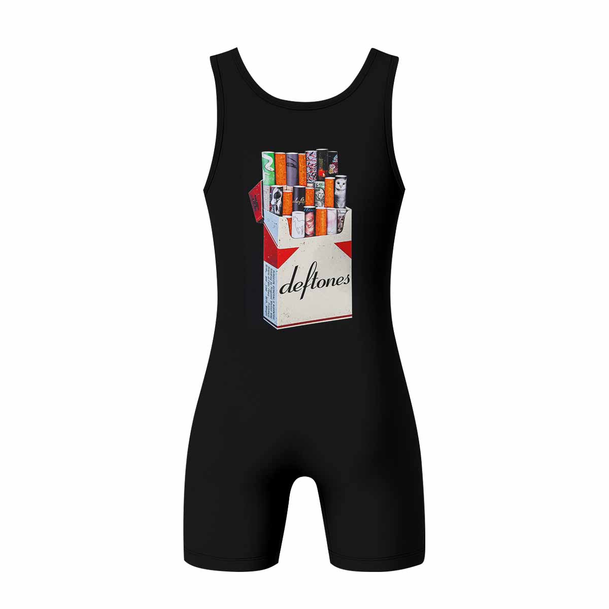Deftones Cigarette Vintage Wrestling Singlet - back view mockup