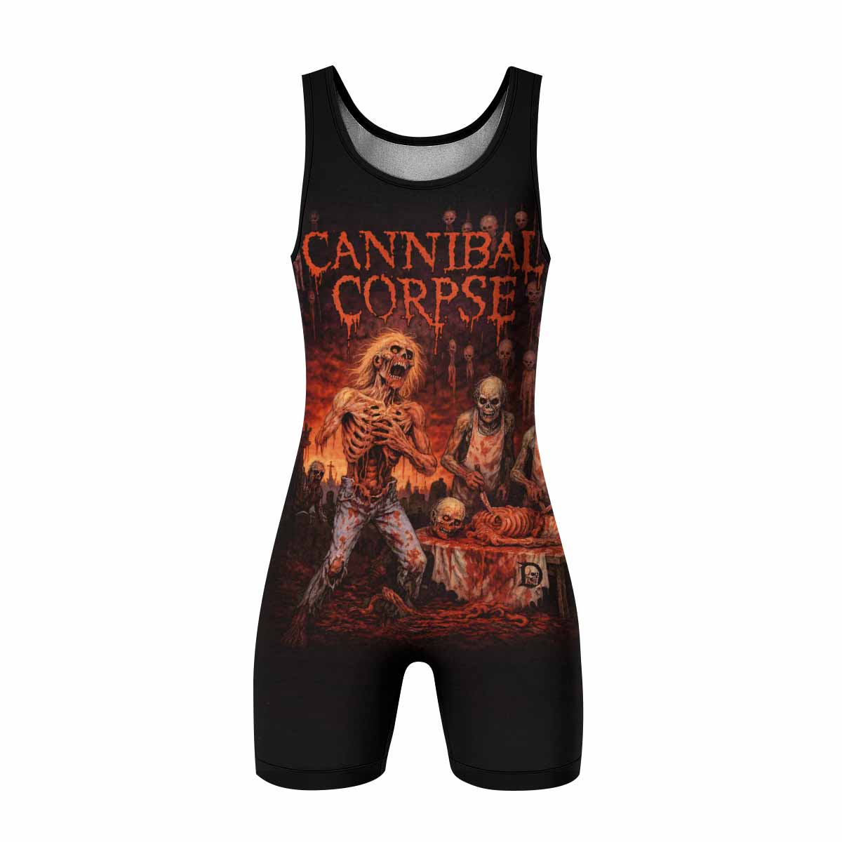 Cannibal Corpse Eaten Back to Life Wrestling Singlet - front view mockup