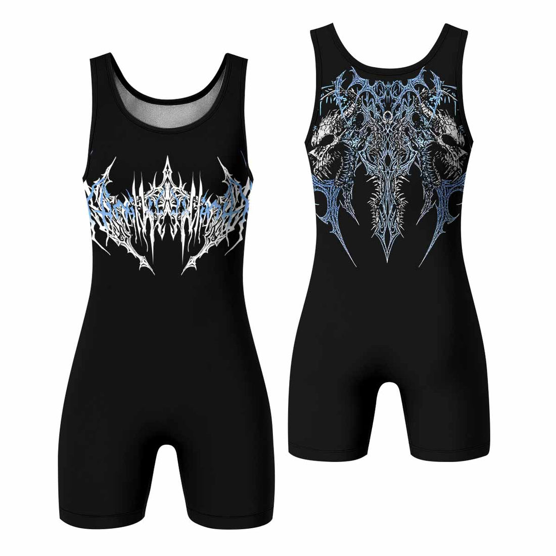 Abyssal Dominion Wrestling Singlet - front and back view