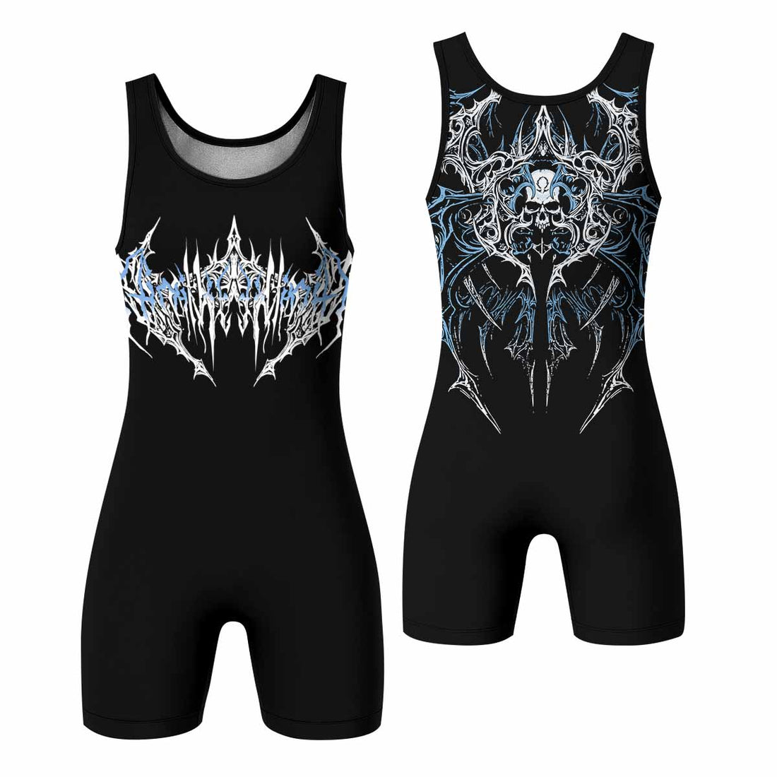 Hellborn Dominion Wrestling Singlet - front and back view
