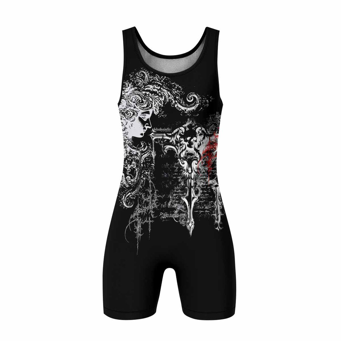 Born to Die Wrestling Singlet - front and back view