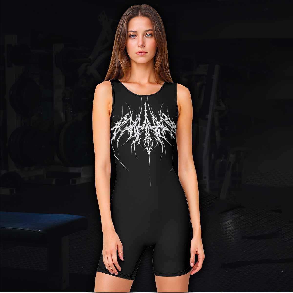 Void Sigil Wrestling Singlet - women's lifestyle view