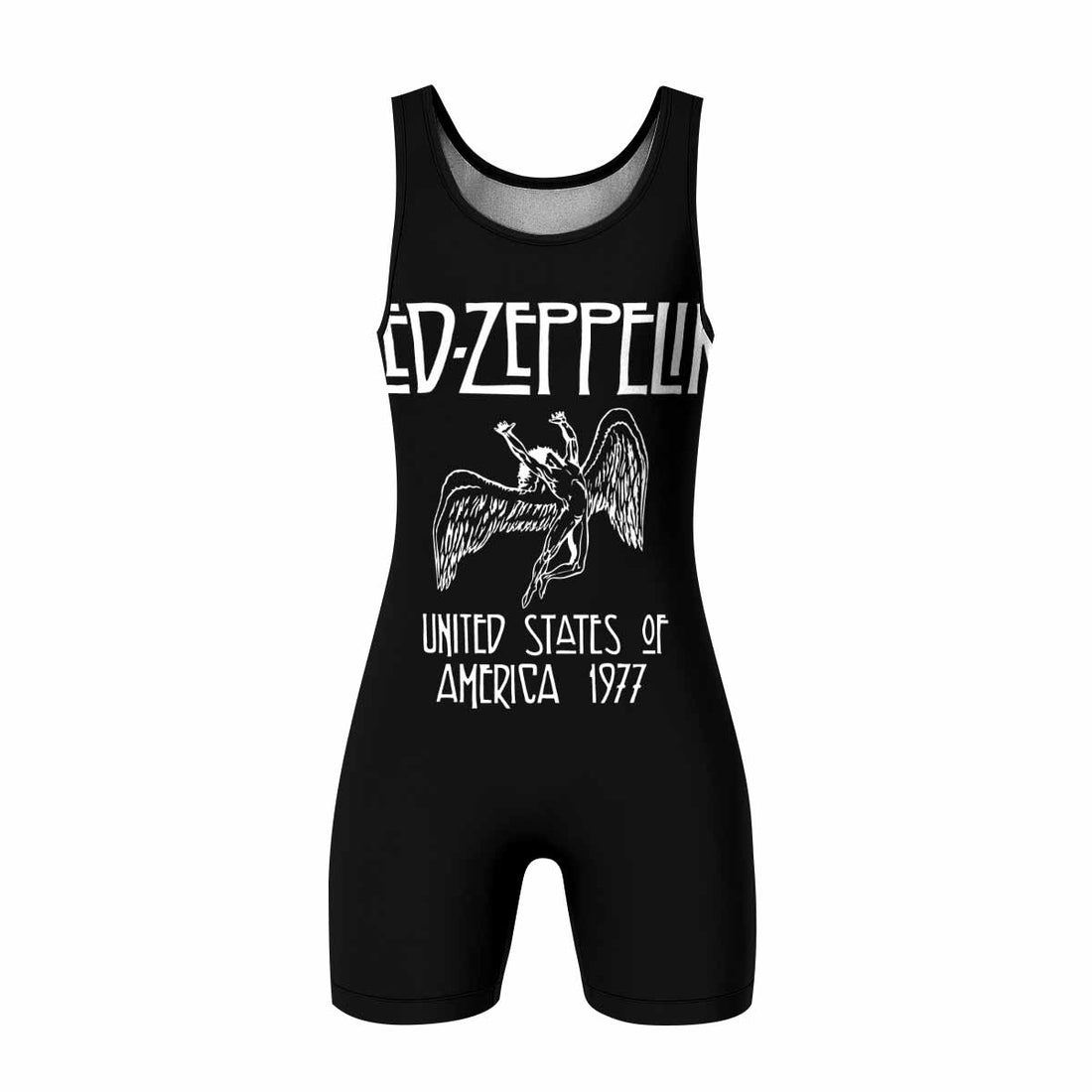 Led Zeppelin North American Tour 1977 Wrestling Singlet - front and back view