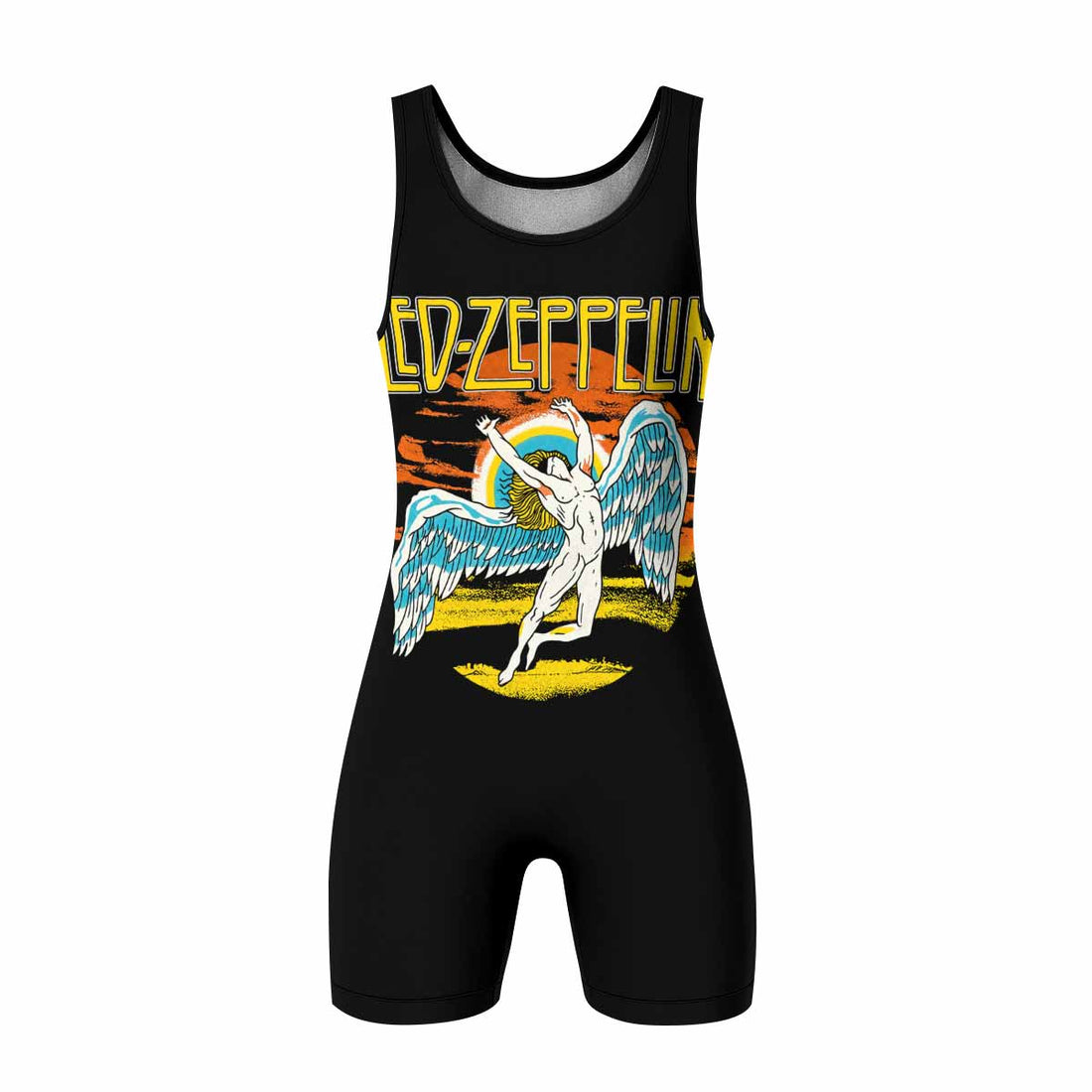Led Zeppelin North American Tour 1975 Wrestling Singlet - front and back view