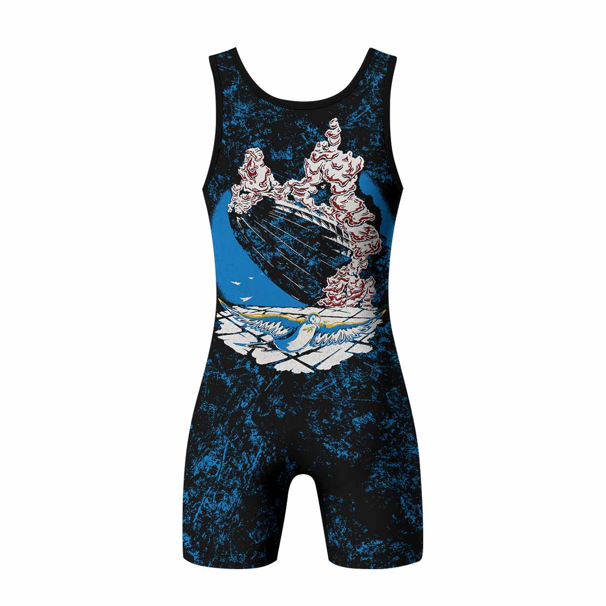 Led Zeppelin Swan Song Wrestling Singlet - back view mockup