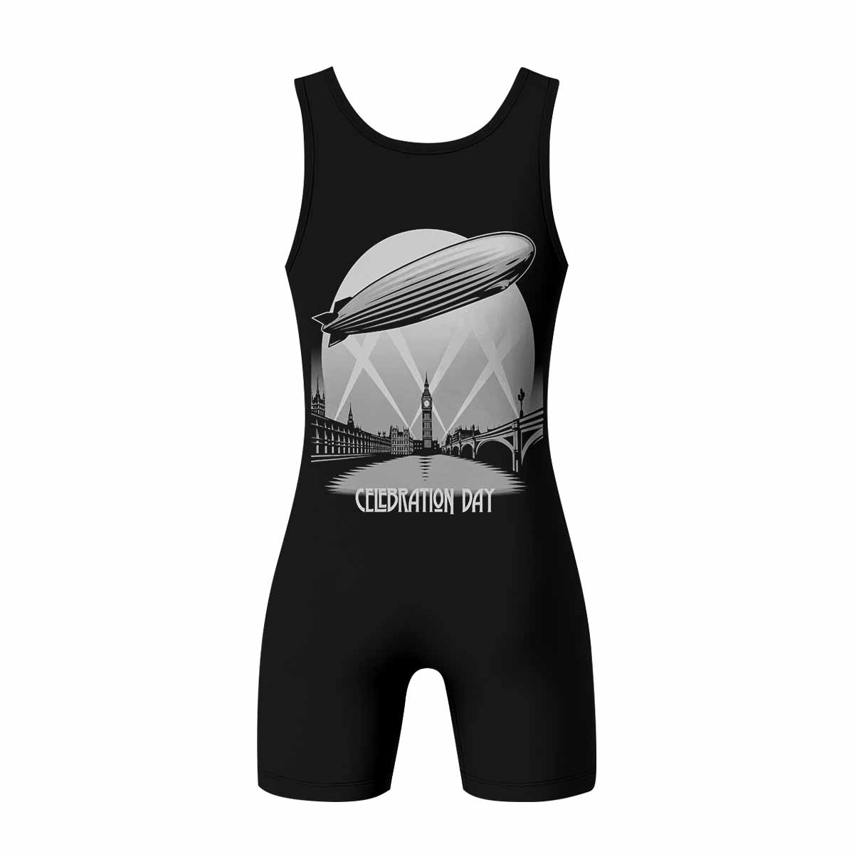 Led Zeppelin Celebration Day Wrestling Singlet - back view mockup