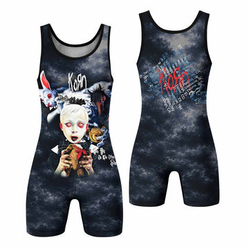 Korn See You On The Other Side Wrestling Singlet - front and back view