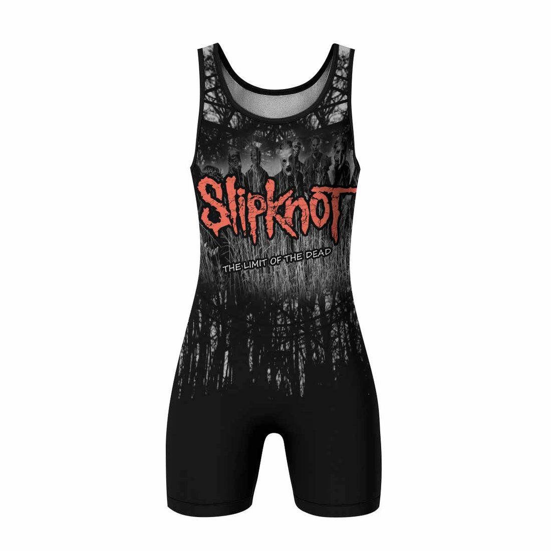 Slipknot The Limits Of The Dead Wrestling Singlet - front and back view