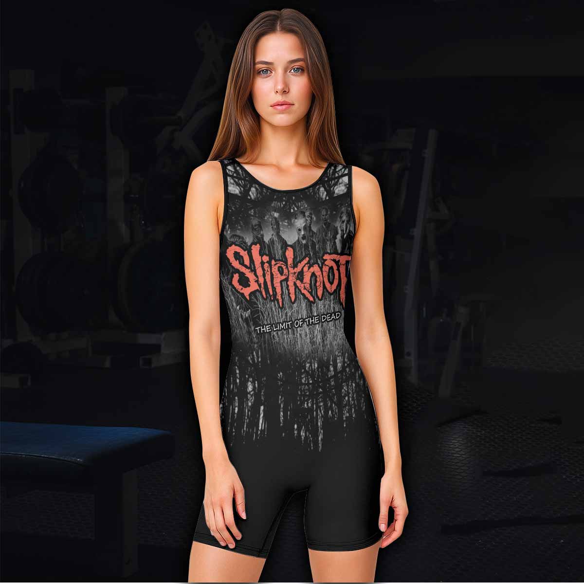 Slipknot The Limits Of The Dead Wrestling Singlet - women's lifestyle view