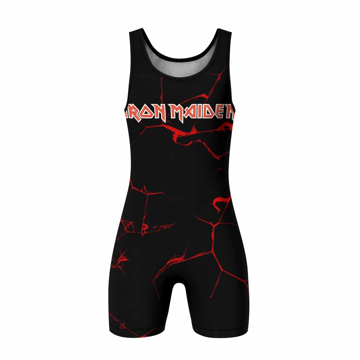 Iron Maiden A Real Dead One Wrestling Singlet - front view mockup