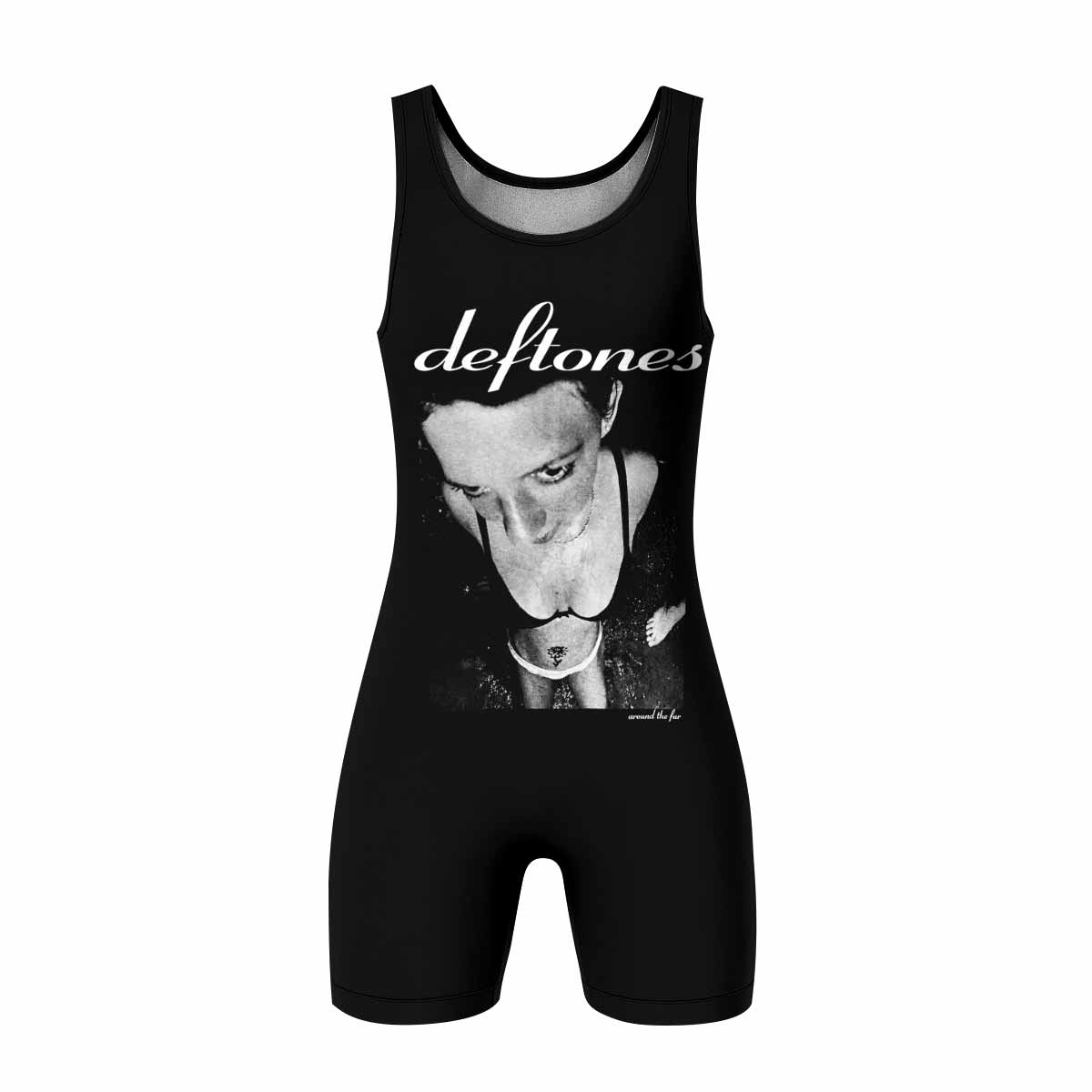Deftones Around the Fur Wrestling Singlet - front view mockup