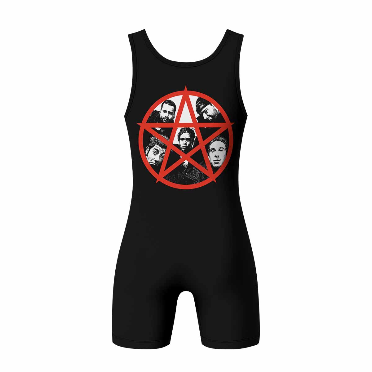 Deftones White Pony Grim Reaper Wrestling Singlet - back view mockup