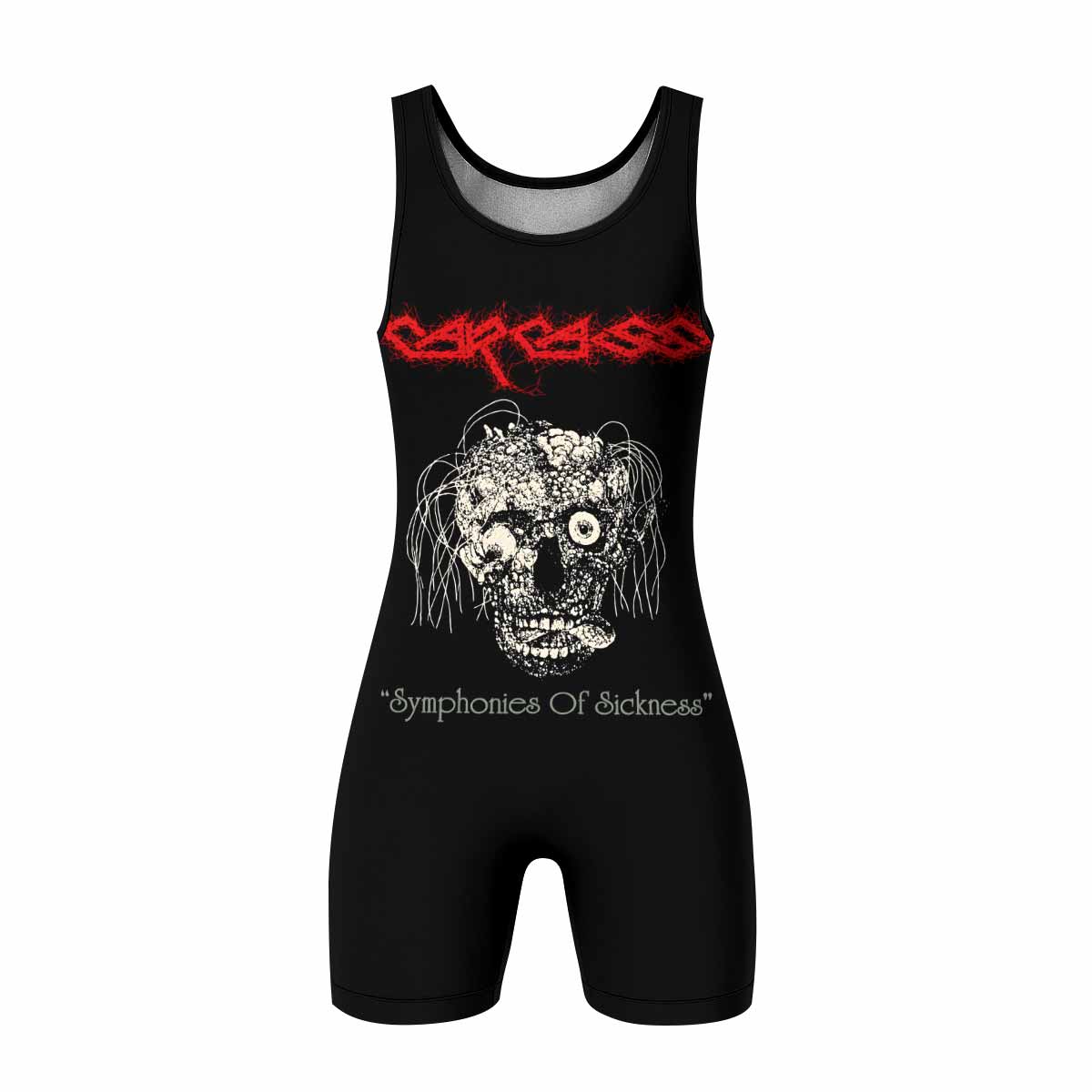 Carcass Symphonies of Sickness Wrestling Singlet - front view mockup
