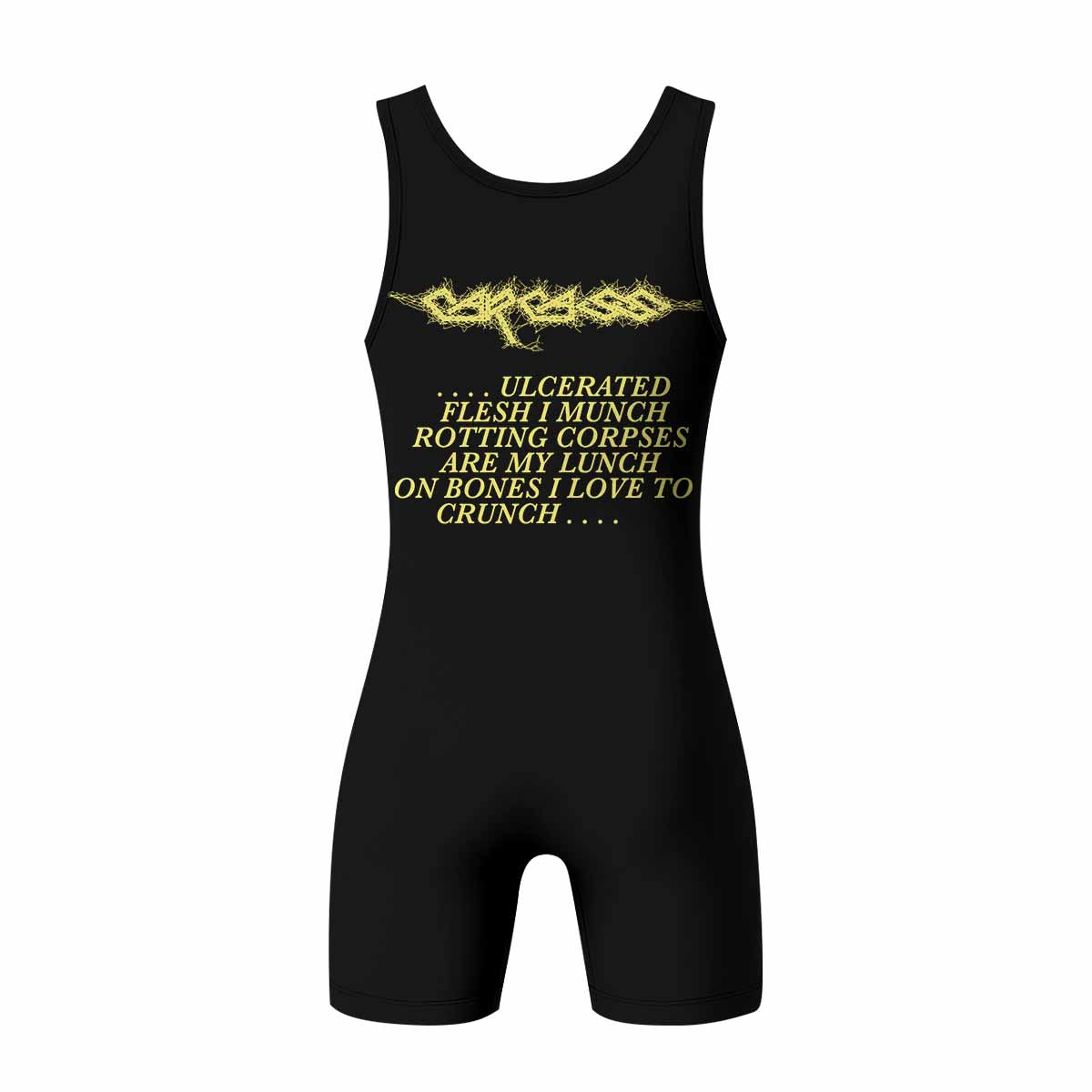 Carcass Symphonies of Sickness Wrestling Singlet - back view mockup