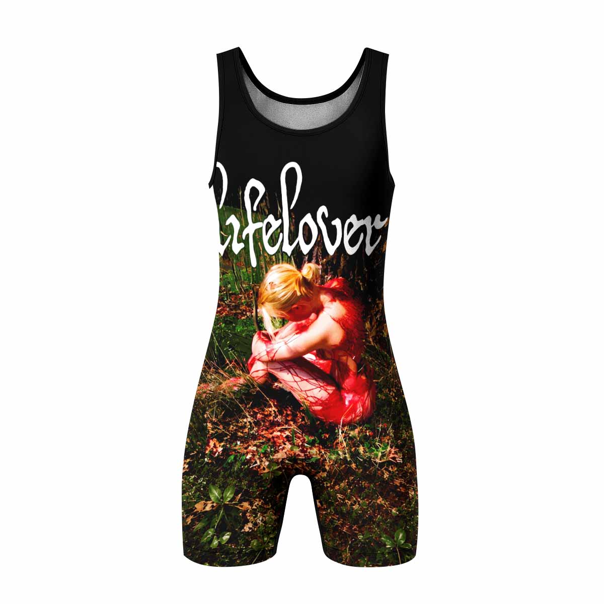 Lifelover Pulver Wrestling Singlet - front view mockup