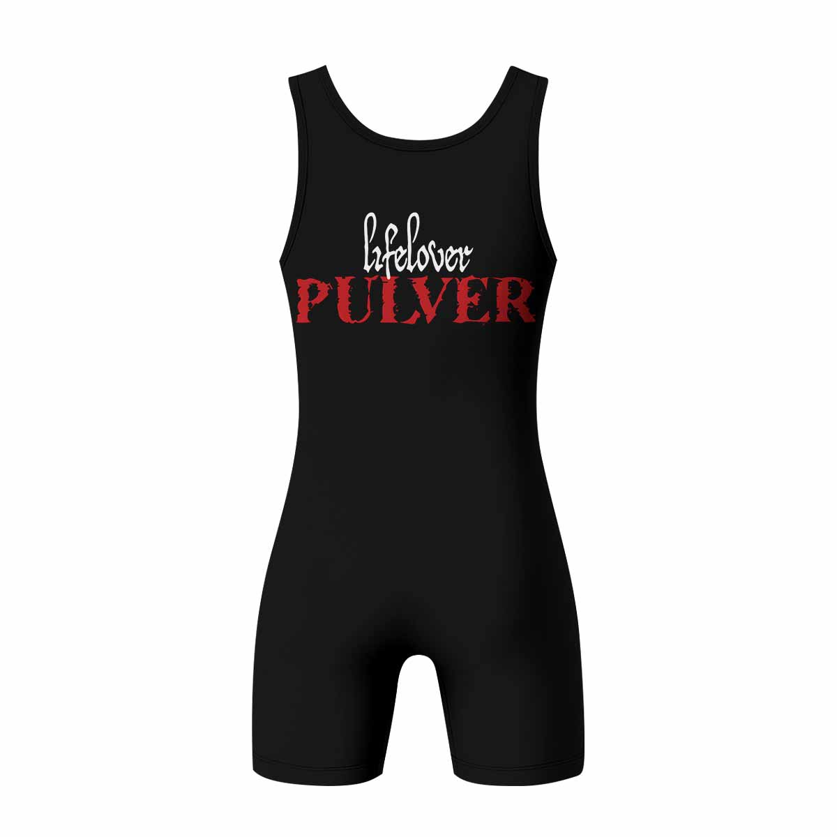 Lifelover Pulver Wrestling Singlet - back view mockup