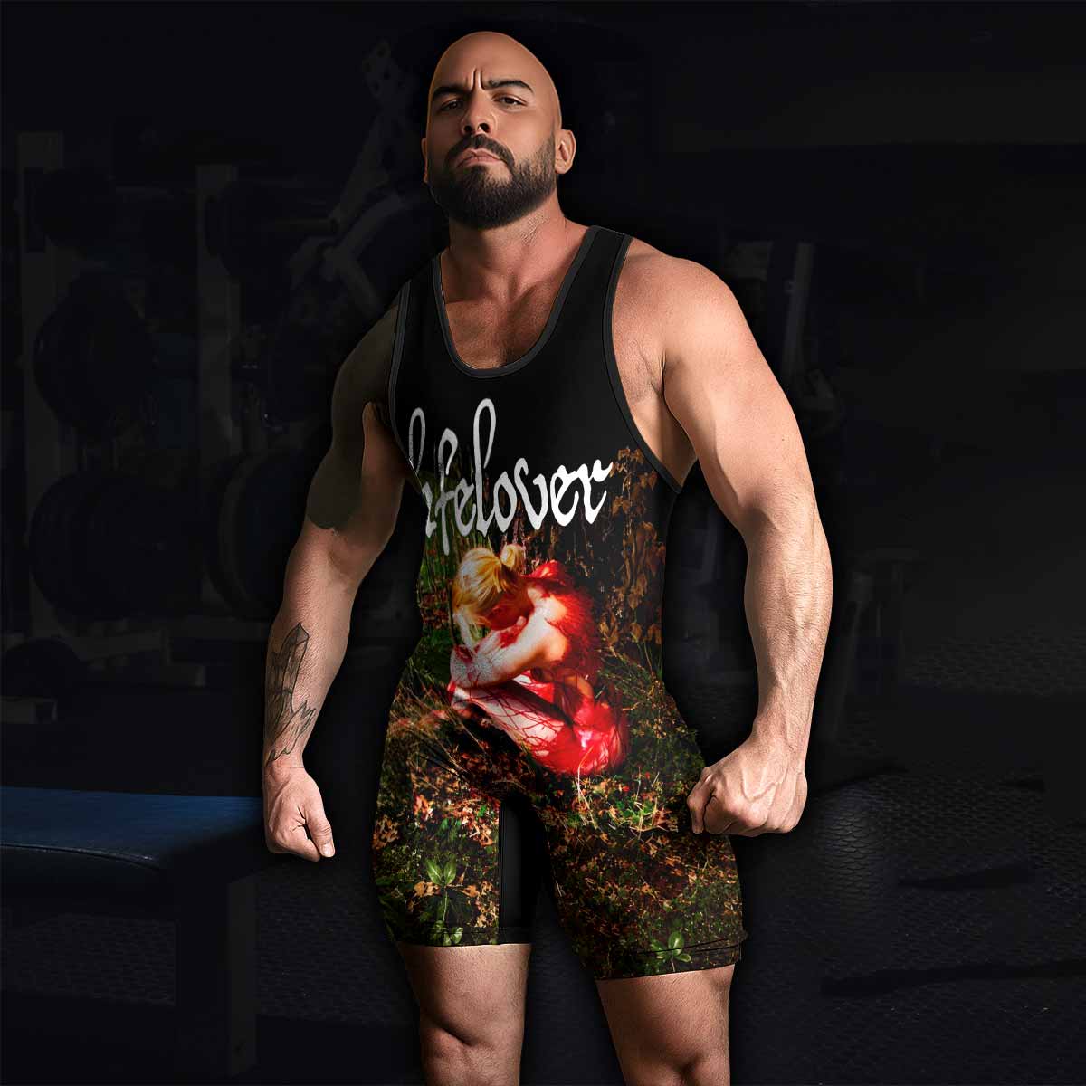 Lifelover Pulver Wrestling Singlet - men's lifestyle view