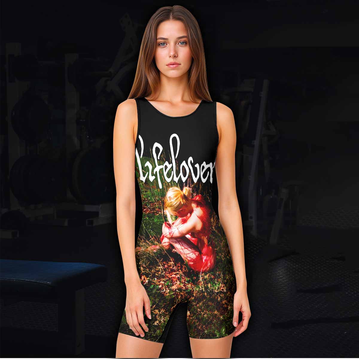 Lifelover Pulver Wrestling Singlet - women's lifestyle view