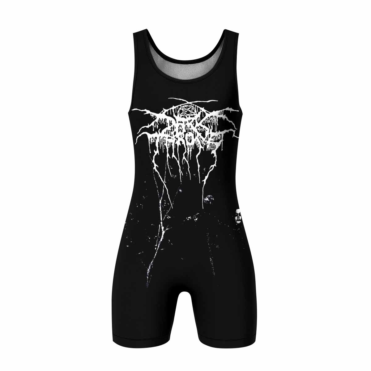 Darkthrone Under a Funeral Moon Wrestling Singlet - front view mockup
