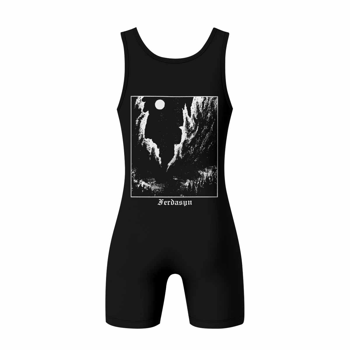 Darkthrone Transilvanian Hunger Wrestling Singlet - back view mockup
