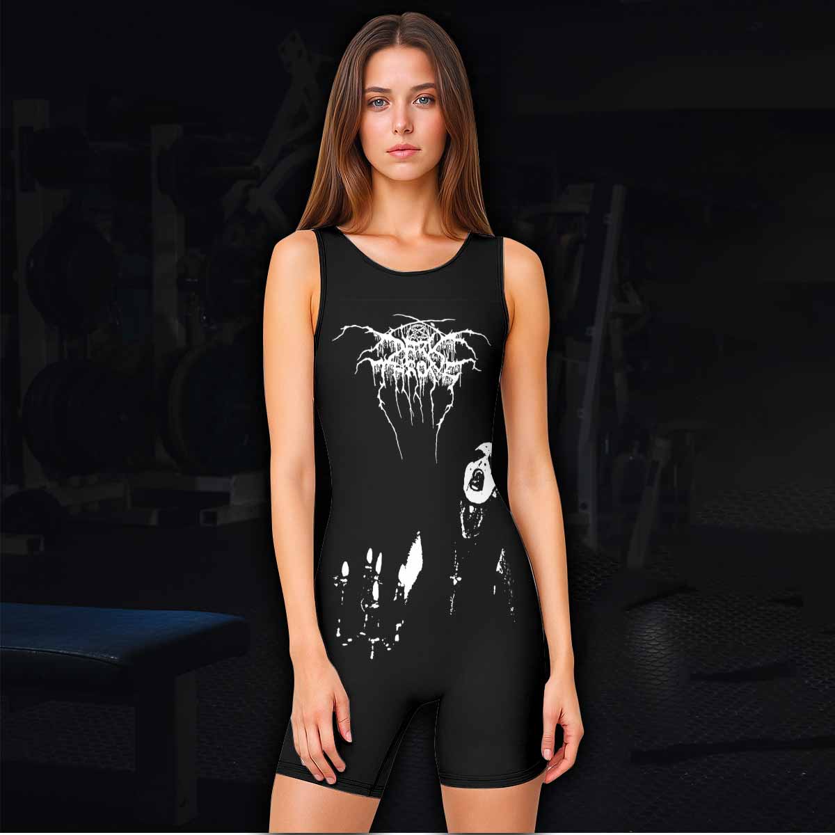 Darkthrone Transilvanian Hunger Wrestling Singlet - women's lifestyle view