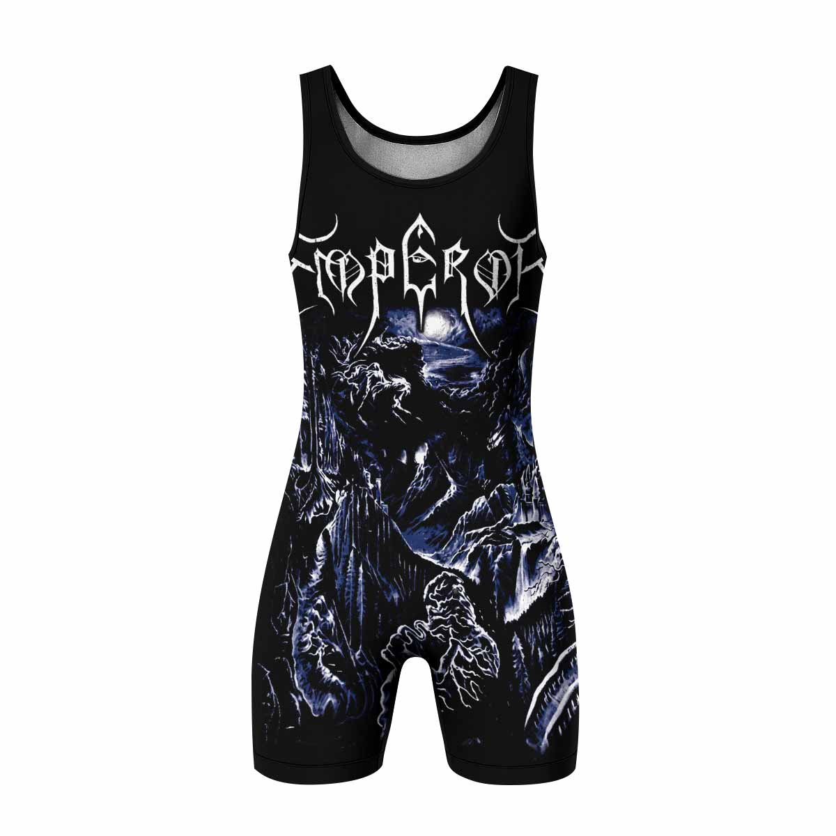 Emperor In the Nightside Eclipse Wrestling Singlet - front view mockup