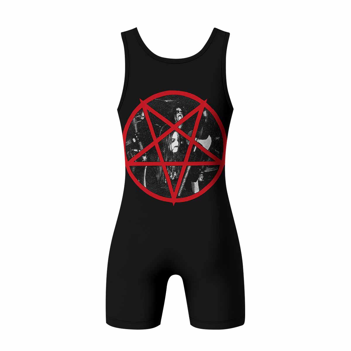 Emperor Wrath of the Tyrant Wrestling Singlet - back view mockup