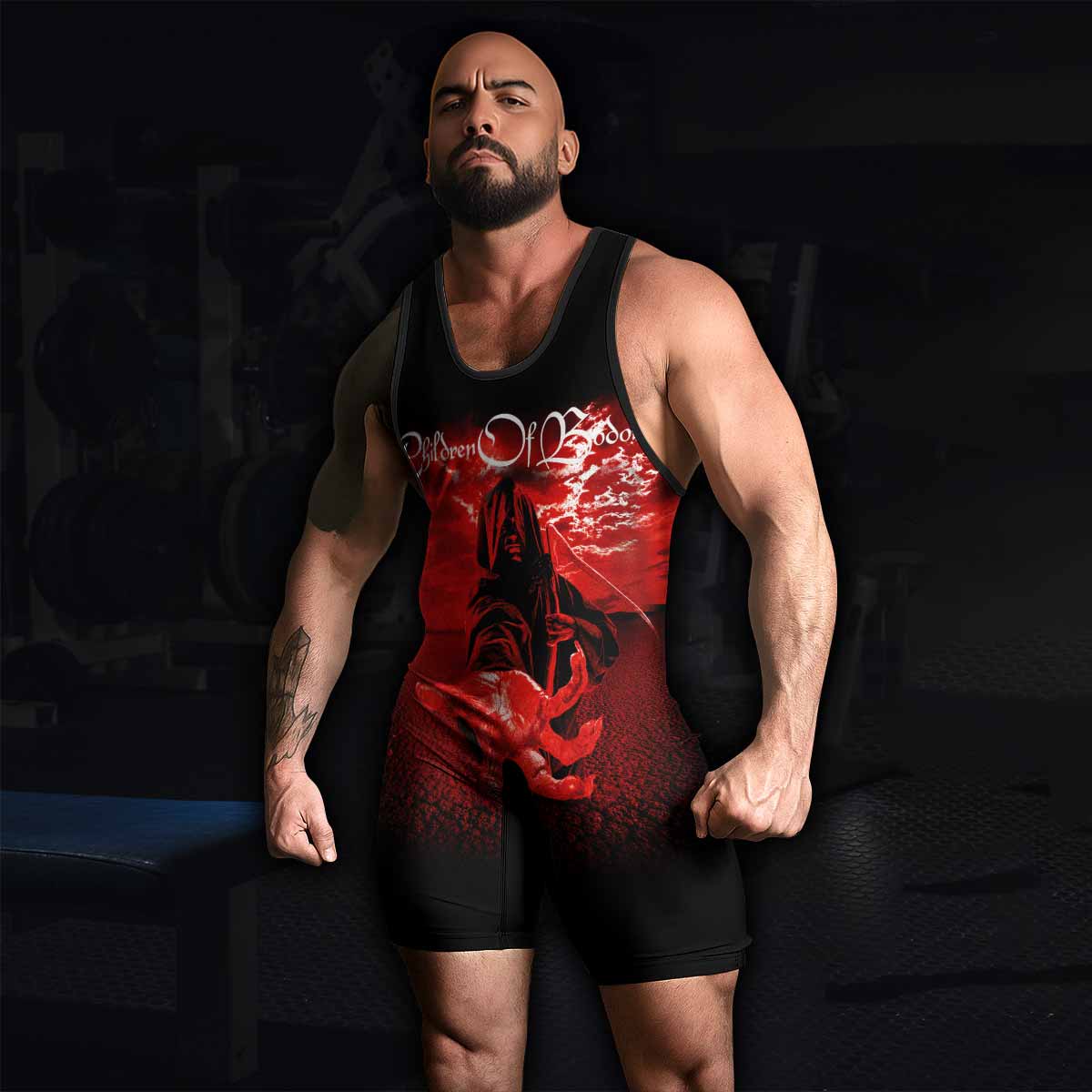 Children of Bodom Something Wild Wrestling Singlet - men's lifestyle view